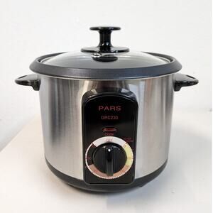 Pars Automatic Persian Rice Cooker Tahdig Rice Maker-STAINLESS-7 Cup-USED-M72
